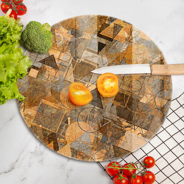 Glass worktop protector Geometric figure pattern