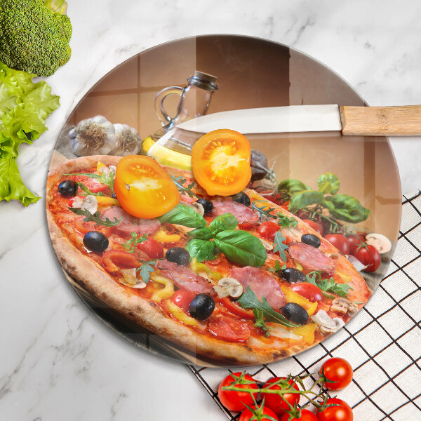 Glass worktop protector Italian pizza