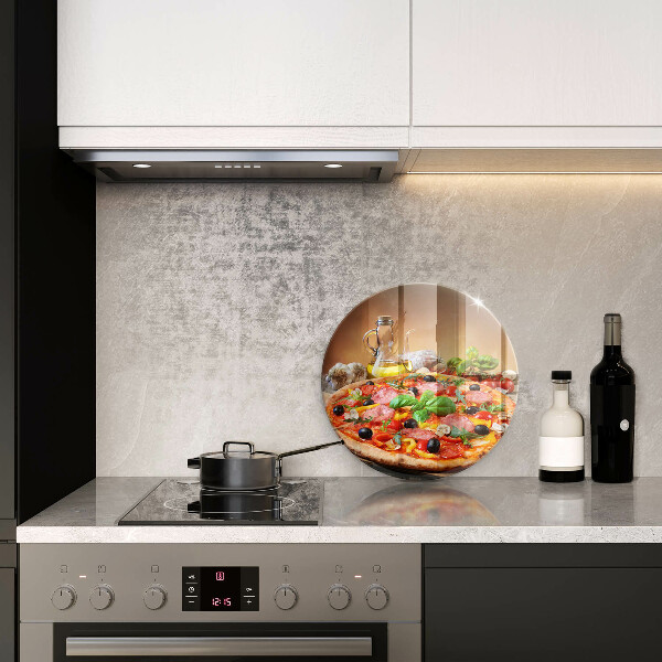 Glass worktop protector Italian pizza