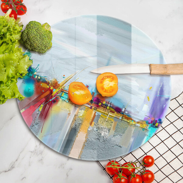 Glass worktop protector Painted abstraction