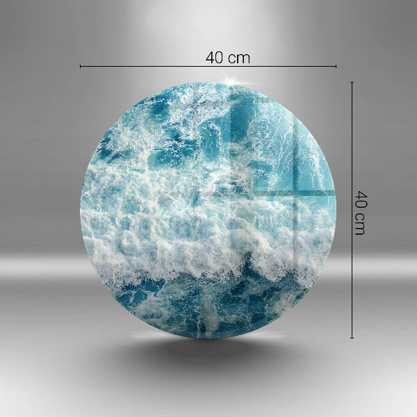 Chopping board glass Water sea waves