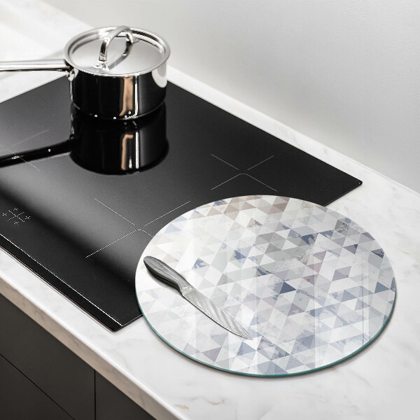 Chopping board glass Triangle pattern