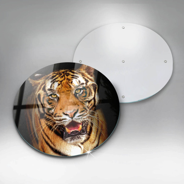 Chopping board glass Wild animal tiger