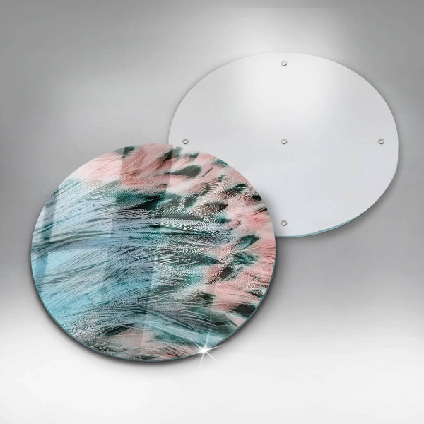 Chopping board Boho bird feathers