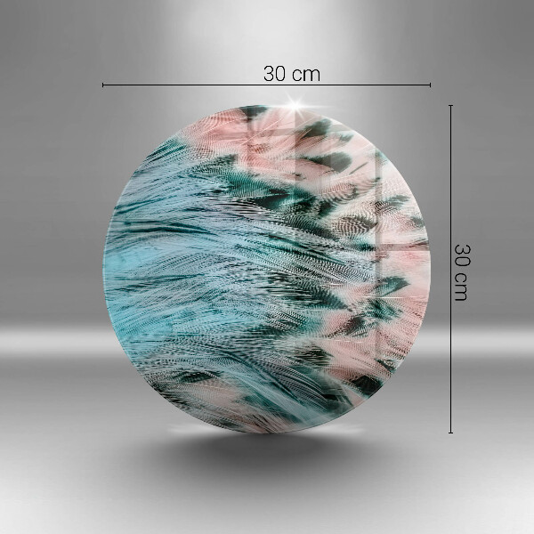 Chopping board Boho bird feathers