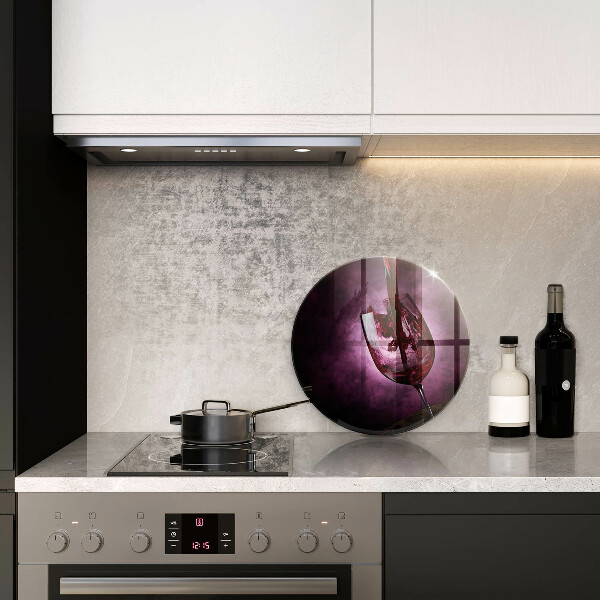 Glass worktop protector A glass of wine