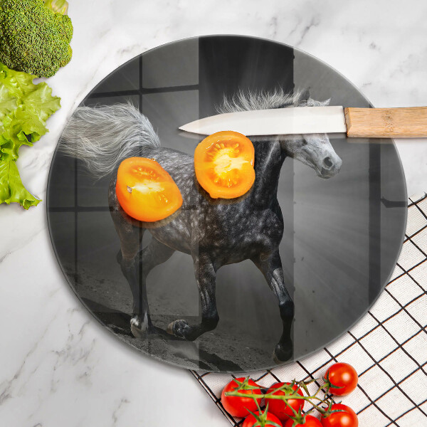 Glass worktop protector Horse at a gallop