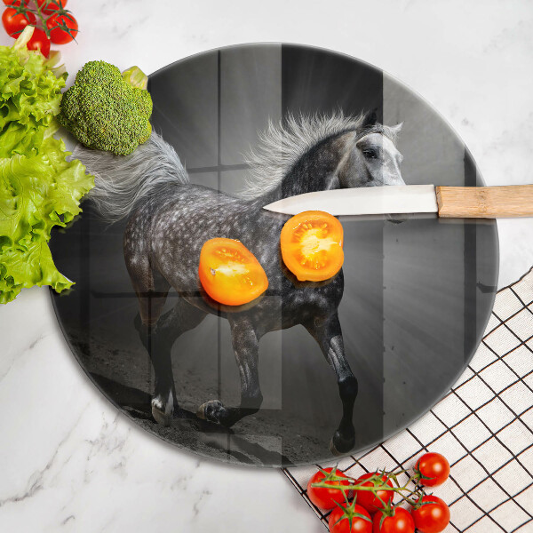Glass worktop protector Horse at a gallop