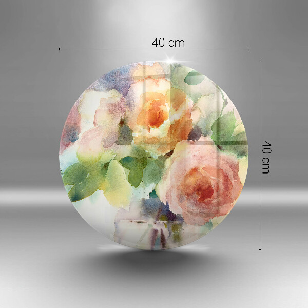 Kitchen worktop protector Painted flowers