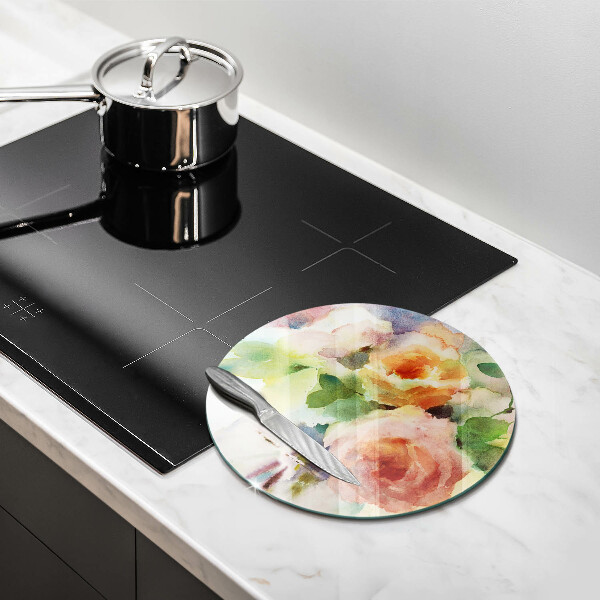 Kitchen worktop protector Painted flowers