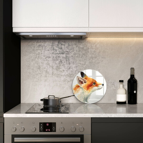 Kitchen worktop protector Painted fox