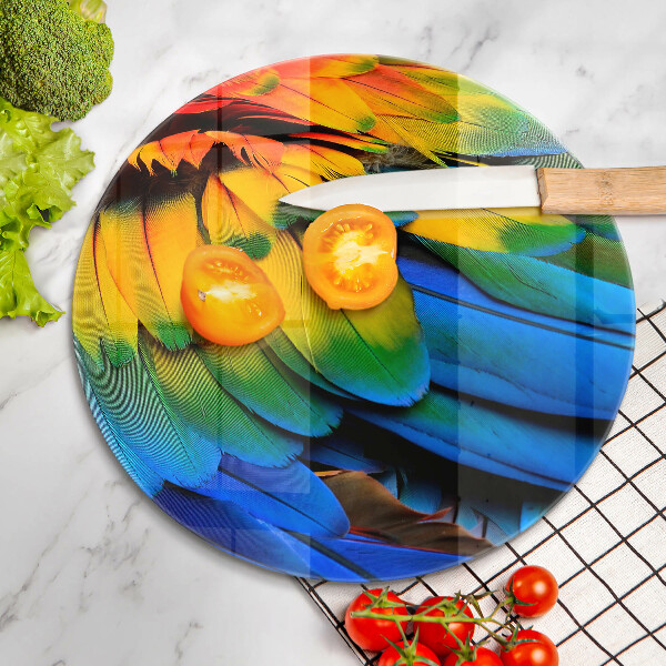Kitchen worktop protector Colorful parrots