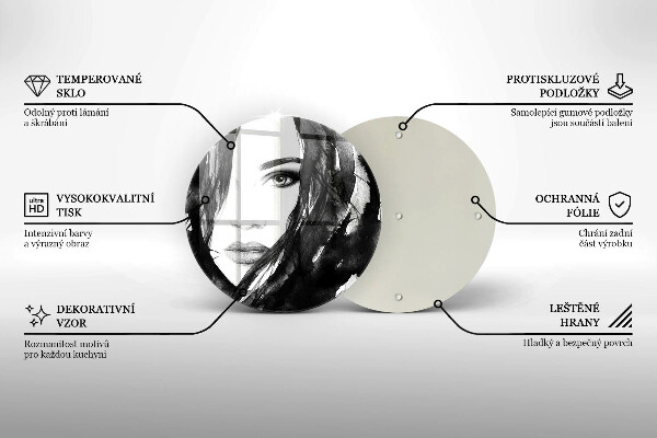 Kitchen worktop protector Woman's face