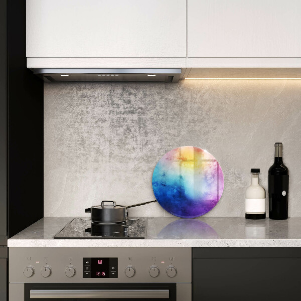 Kitchen worktop protector Rainbow watercolor spots