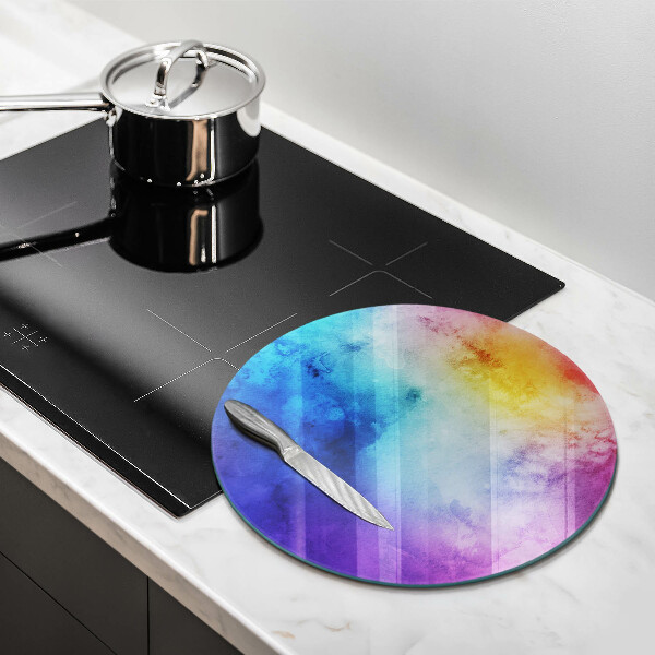 Kitchen worktop protector Rainbow watercolor spots