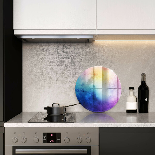 Kitchen worktop protector Rainbow watercolor spots