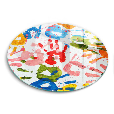 Kitchen worktop protector Traces of children's hands