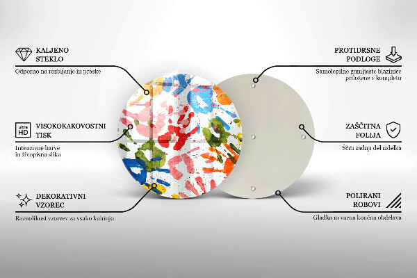 Kitchen worktop protector Traces of children's hands