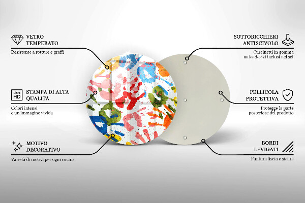 Kitchen worktop protector Traces of children's hands