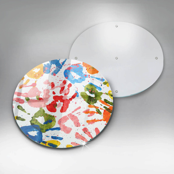 Kitchen worktop protector Traces of children's hands