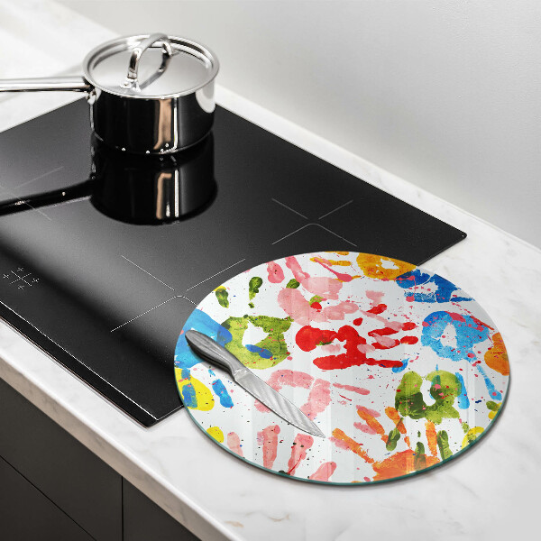 Kitchen worktop protector Traces of children's hands