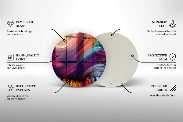 Kitchen worktop protector Colorful highlights