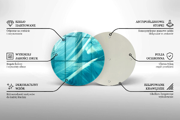 Kitchen worktop protector Delicate feathers