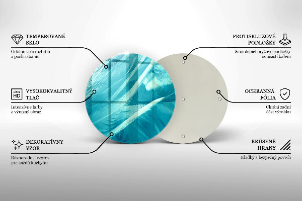 Kitchen worktop protector Delicate feathers