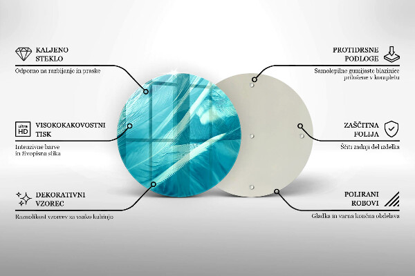 Kitchen worktop protector Delicate feathers