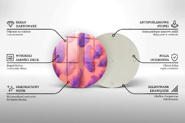 Chopping board Fluffy feathers