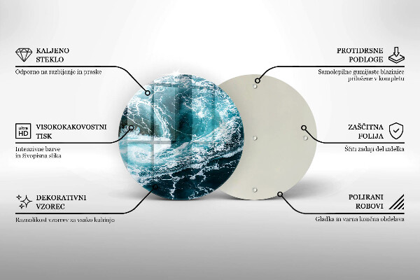 Cutting board Foamed water waves