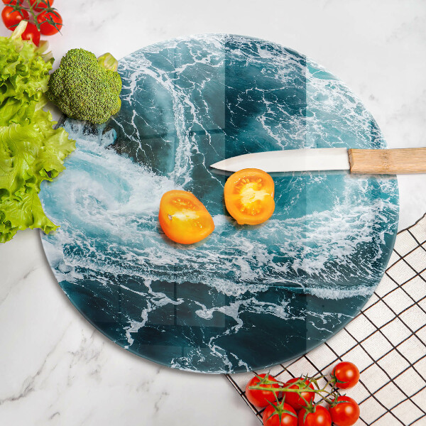 Cutting board Foamed water waves