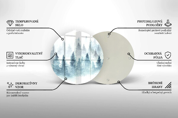 Cutting board Painted winter forest