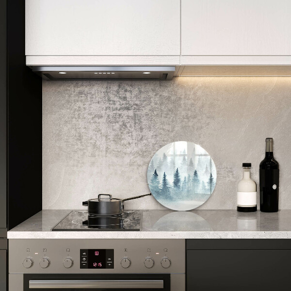 Cutting board Painted winter forest