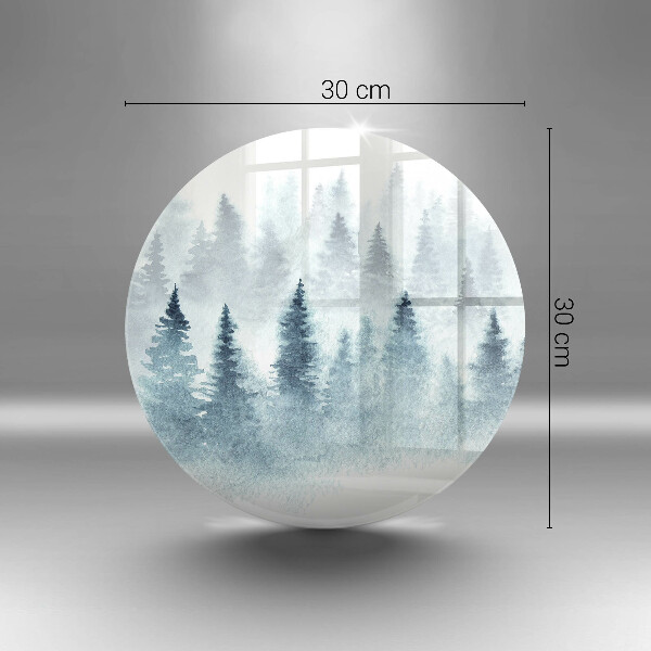 Cutting board Painted winter forest