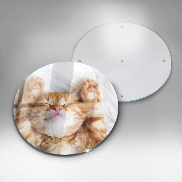 Glass worktop saver Little sweet kitty