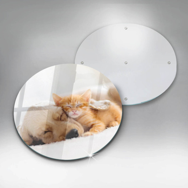 Kitchen worktop protector Animals dog and cat