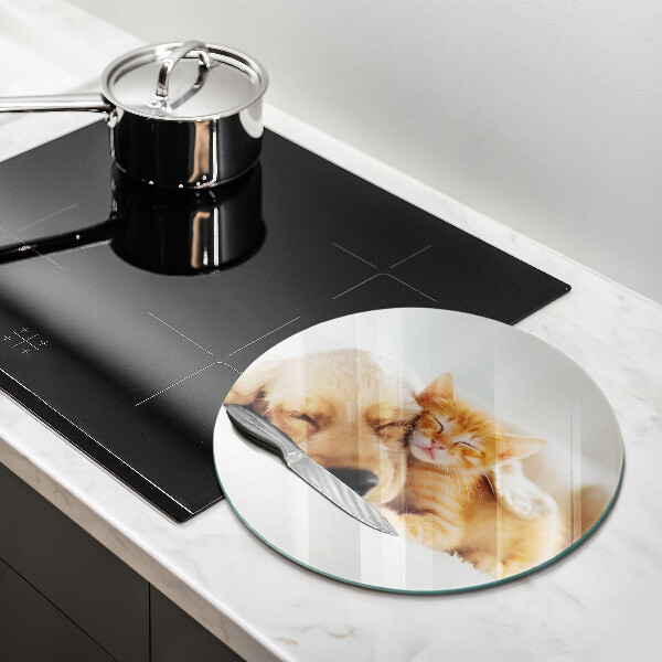 Kitchen worktop protector Animals dog and cat