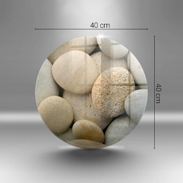 Glass worktop saver Oval stone pattern