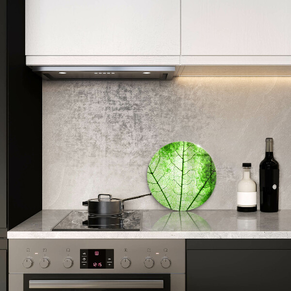 Glass worktop saver Decorative leaf