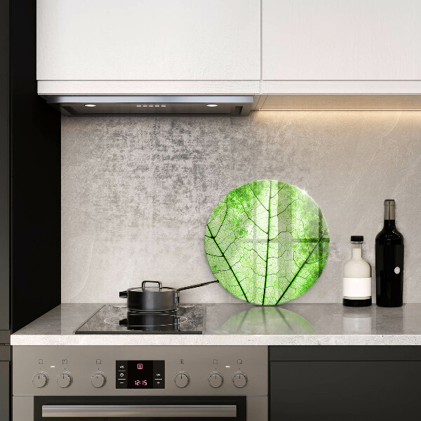 Glass worktop saver Decorative leaf