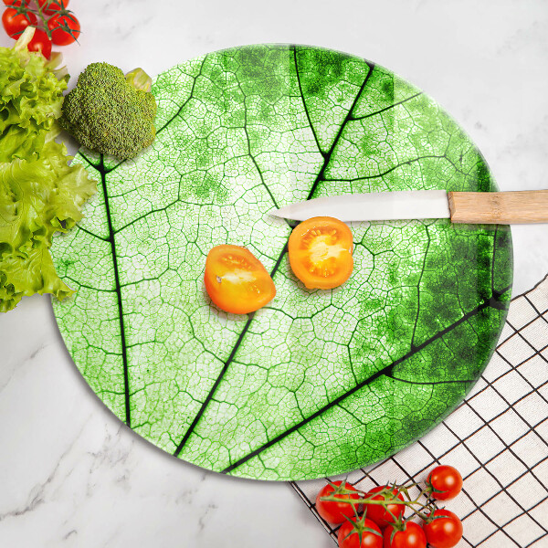 Glass worktop saver Decorative leaf