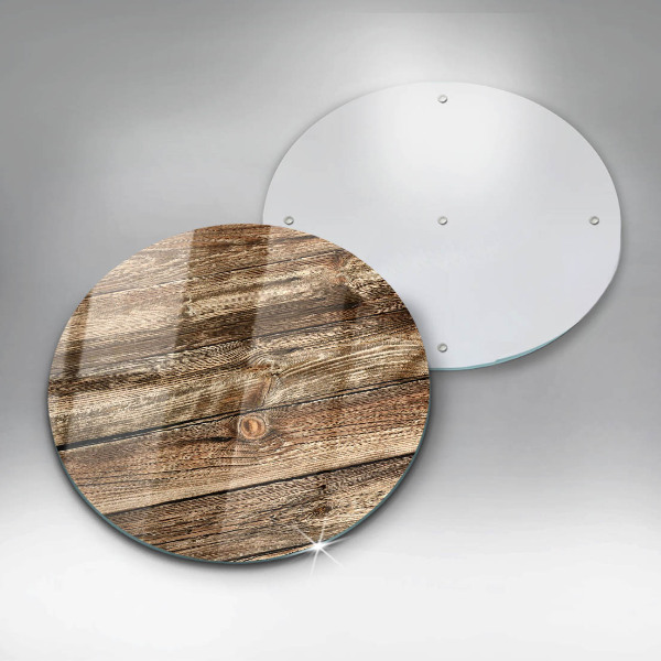 Glass worktop saver Wood texture boards