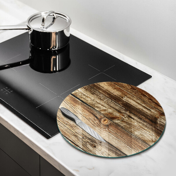 Glass worktop saver Wood texture boards