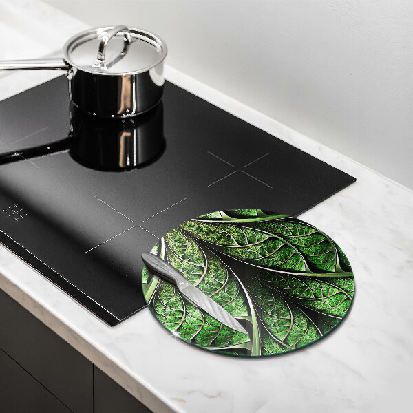 Chopping board glass Vein leaf structure