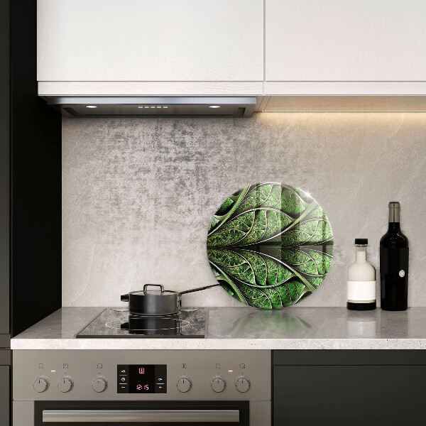 Chopping board glass Vein leaf structure