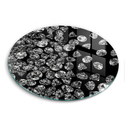 Chopping board glass Diamonds