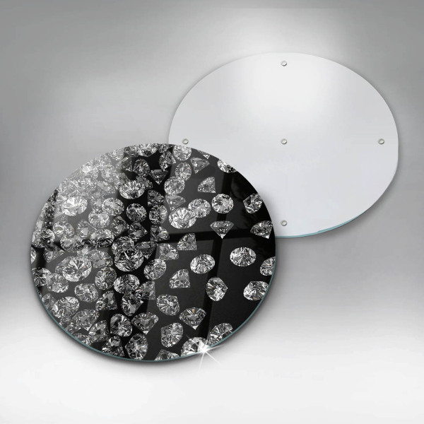 Chopping board glass Diamonds