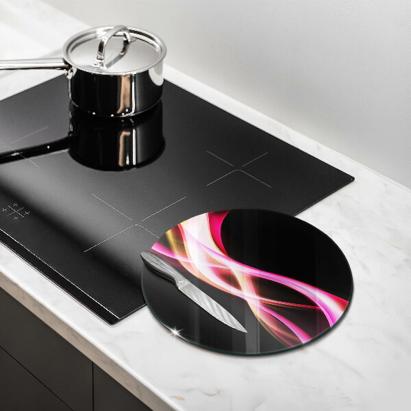 Chopping board Neon Smoke abstraction