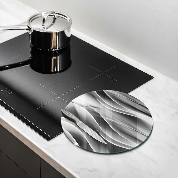 Glass worktop protector Abstraction of smoke lines